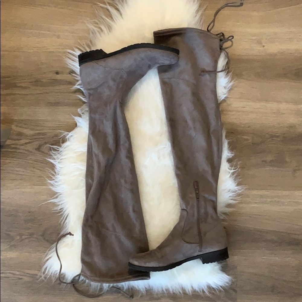 Over the Knee Faux Suede Boots